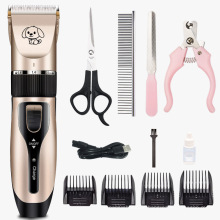 Wiederaufladbare niedrige Noise Haustier Haar Clipper Remover Cutter Cat Dog Hair Trimmer Elektrische Haustiere Haartuelle Maschine